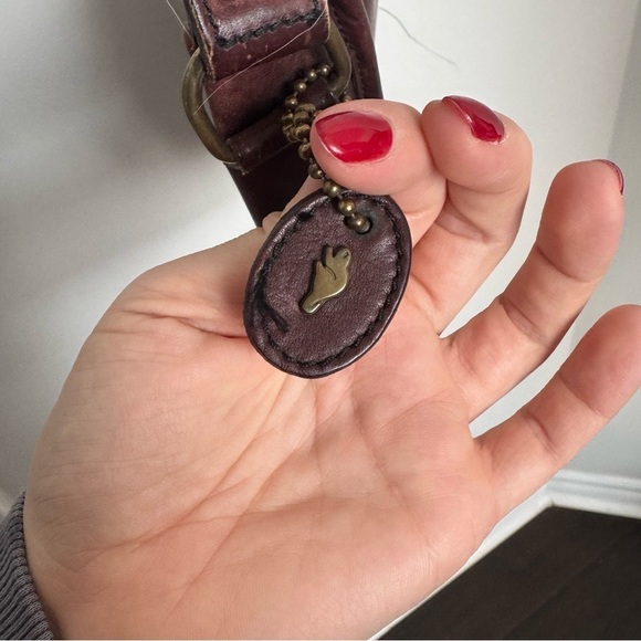 Vintage roots genuine leather Burgundy brown Crossbody Bag boho artsy western - Picture 4 of 10